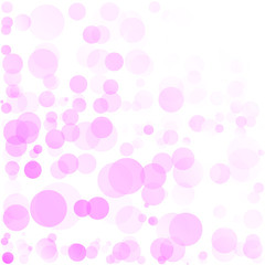 Bubbles Circle Dots Unique Pink Bright Vector Background