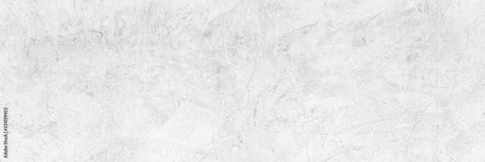 Aufkleber cement wall floor high resolution white and gray panorama full frame abstract texture background.