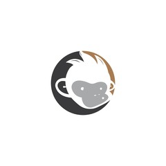 Fototapeta premium monkey vector logo design
