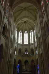 Choeur gothique de la cathédrale de Senlis, France