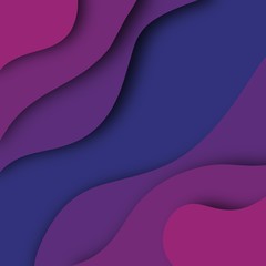 Abstract paper cut background for business advertising, vector illustration.