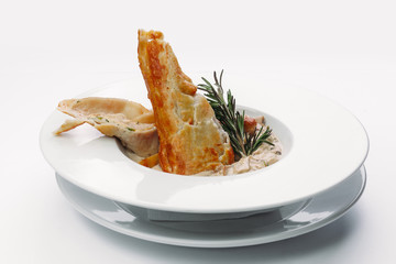 healthy food on white background