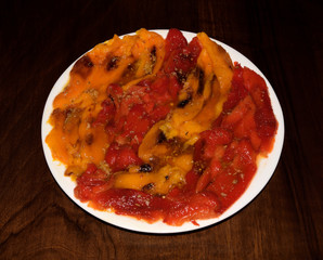 Baked peppers