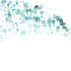 Bubbles Circle Dots Unique Blue Bright Vector Background