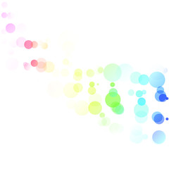 Bubbles Circle Dots Unique Colorful Bright Vector Background