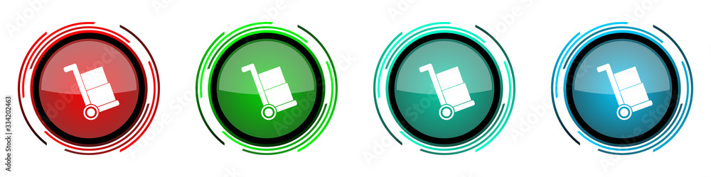 Poster set of buttons