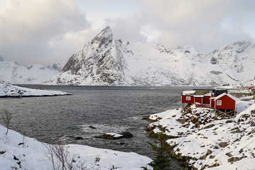 Hamnoy Island which is the one of the most popular place in Lofoten Island, Norway