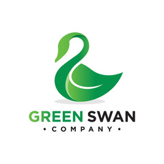 Fototapeta na wymiar goose leaf logo design