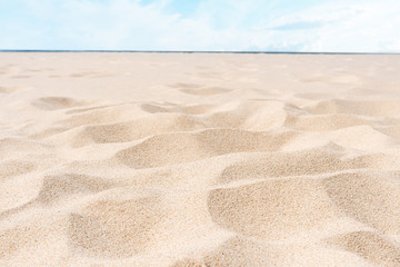 Naklejka na ściany i meble Sand of the baltic beach - very close up picture.