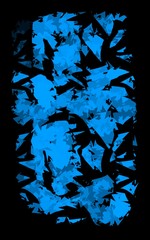abstract blue ice splash on black background for text art 
tenderness soft for logo for stories gradient texture paint 