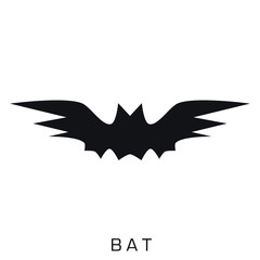 Bat logo. Batman emblem in circle. Halloween decorative element. Guard sign. Modern design. Fashion print for clothes, cards, picture banner for websites. Vector illustration 