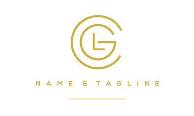 Alphabet letter icon logo CGL