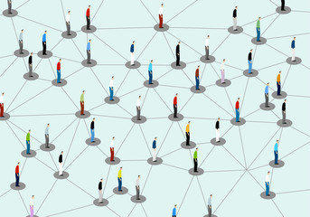 Contact tracing. Public health tracing contacts of infected individuals to interrupt ongoing transmission and reduce spread of an infection. Covid-19 pandemic concept.
