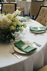 wedding table setting