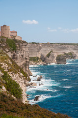 Fototapeta na wymiar Corse, mer et paysage