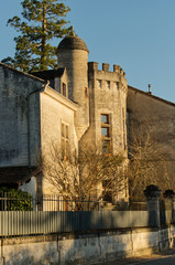 Bourdeilles commune de la Dordogne dans le Périgord son chateau sa forteresse médiévale
