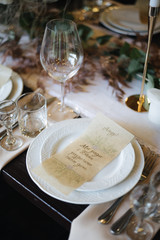 wedding table setting