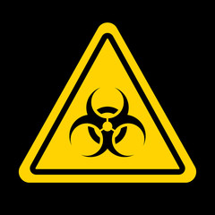 Biohazard icon. Biohazard symbol. Covid-19 coronavirus