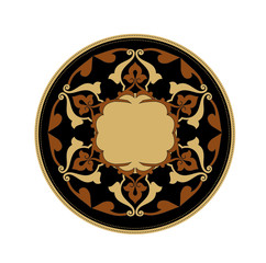 ANCIENT ROUND SYMBOL OF BAROQUE AND ARAB STYLE