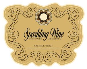 WINE LABEL ITALIAN FOOD AND DRINKS DECORATIVE STICKER FOR AMARONE, PROSECCO, CHIANTI, VALPOLICELLA,PRIMITIVE AND SPARKLING WINE