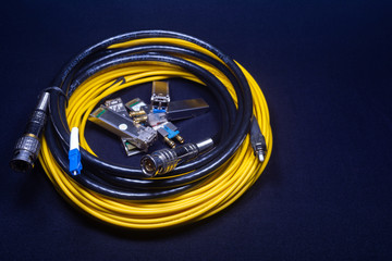 LC FC CONNECTOR YELLOW OFC PATCH CORD LUCENT CONNECTOR AND FERRULE CONNECTOR WITH SFP SMALL FORM...
