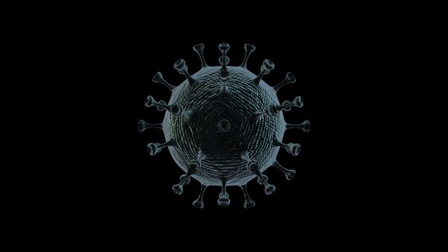 virus covid-19 3d animation loop