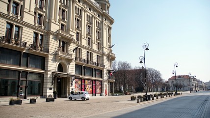 The streets and main places of remain deserted due to the coronavirus health emergency. The city empties itself of tourists and people. Stop coronavirus.