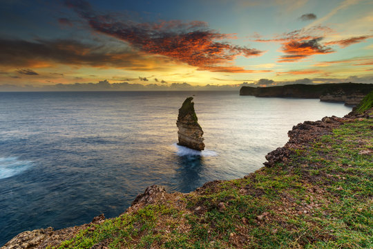 Bile Sayak beach, Gunung Tunak Nature Park, Kuta Mandalika, Indonesia