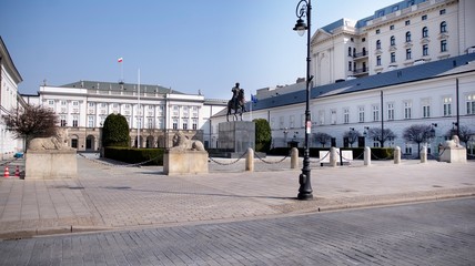 The streets and main places of remain deserted due to the coronavirus health emergency. The city empties itself of tourists and people. Stop coronavirus.