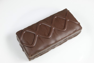 chocolate Bar cake with nuts 