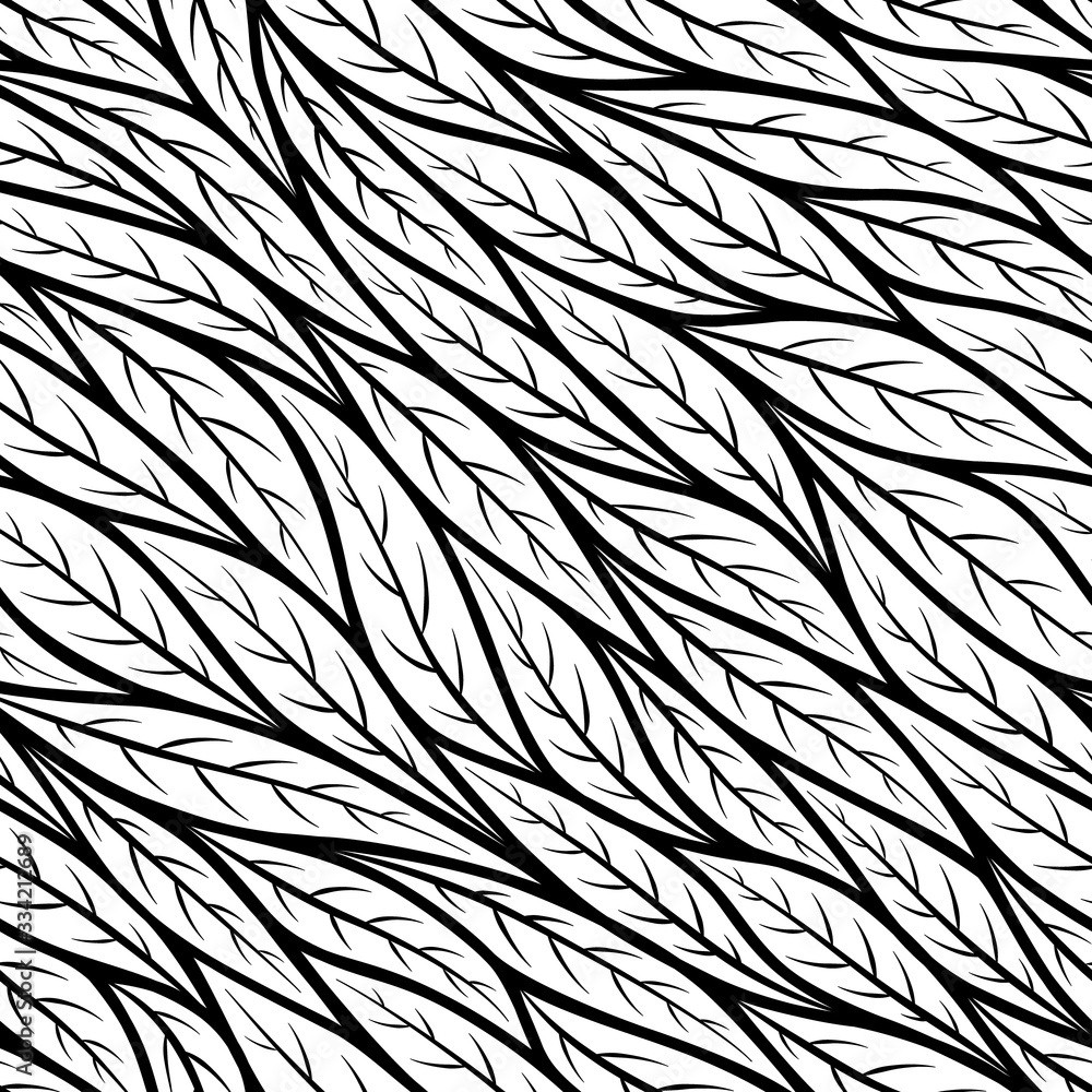 Poster leaves motif. seamless pattern leaf. surface floral organic background. endless abstract stylish tex