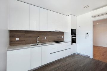 Interior kitchen of modern contemporary house