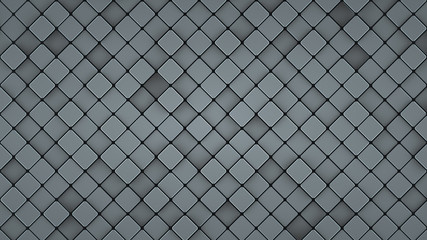 Gray background with rhombus 3D render