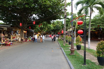 It is a picture of Hoi An. Hoi An is a city in Quang Nam Province in central Vietnam and an old...