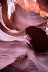 Navajo sandstone in Antelope Canyon Arizona