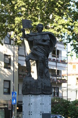 Naklejka premium Statue of S. Antonino in Piacenza