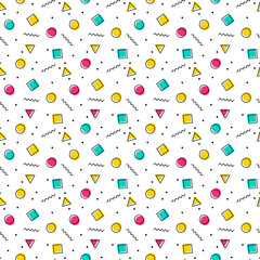 Abstract seamless pattern. Fashion style seamless background. Vector illustration.
