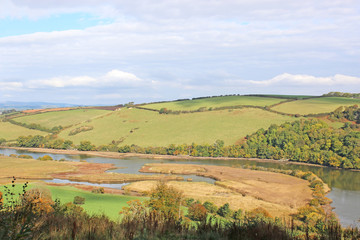 River Dart and Dart Valley in Autumn