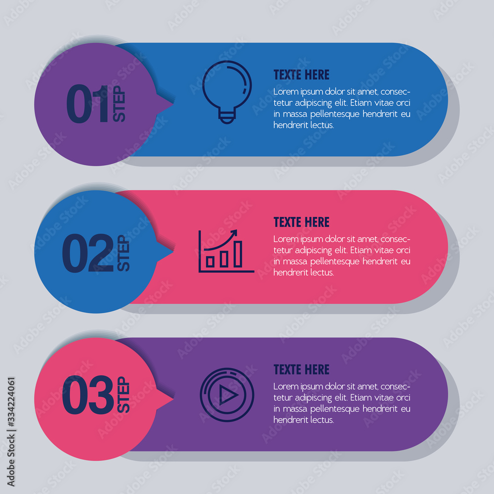 Poster statistical infographic with numbers and business icons vector illustration design