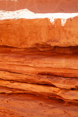 Beautiful wide angle view of amazing sandstone formations in Egypt.