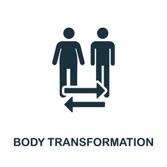 Body Transformation icon. Simple illustration from healthy lifestyle collection. Creative Body Transformation icon for web design, templates