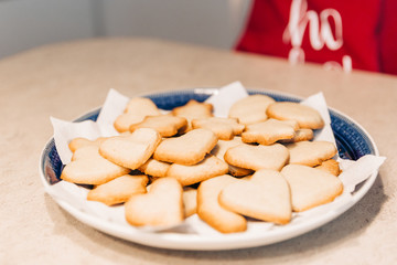 homemade cookies preparation for christmas