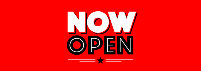 Now open
