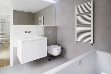 Naklejka na ściany i meble Home interior, modern bathroom.