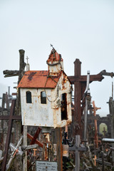Hill of Crosses (Kryziu kalnas), a famous site of pilgrimage in northern Lithuania.