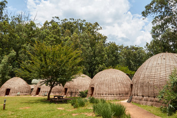 Traditional beehive huts in Swaziland