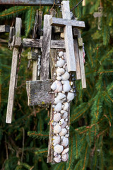 Hill of Crosses (Kryziu kalnas), a famous site of pilgrimage in northern Lithuania.