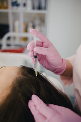 trichologist injections in cosmetology