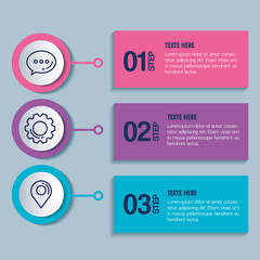 statistical infographic with numbers and business icons vector illustration design