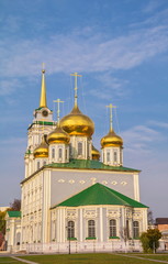 Fototapeta na wymiar Assumption Cathedral on territory of the Tula Kremlin